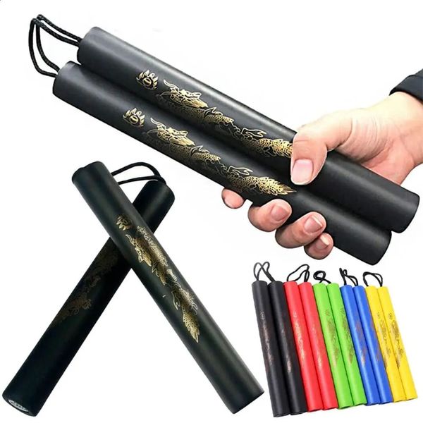 Novità Giochi Arti marziali Schiuma Nunchakus Bambini Catene di corda Bambini Kung Fu Wushu Nunchucks Trainer per principianti 231109