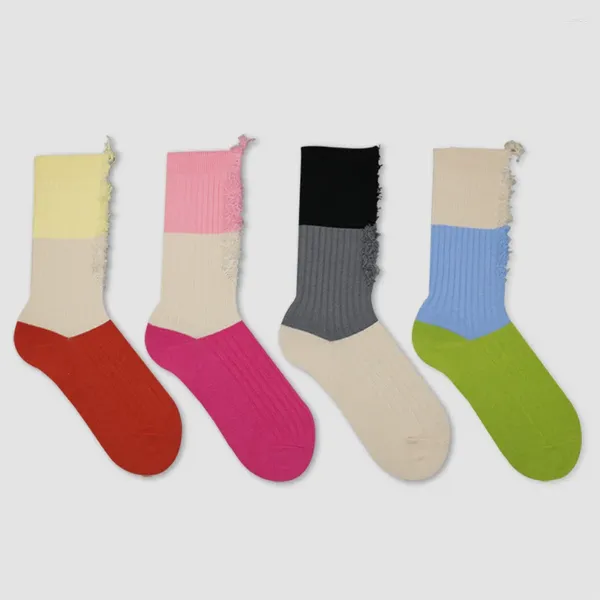 Herrensocken, Bonbonfarben, passend für Mädchen, Frühling und Sommer, Ins-Stil, kleine Gruppe, personalisierte Mode, trendiger Flor