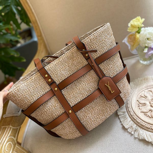Дизайнерская сумка для сумки соломы с плюс