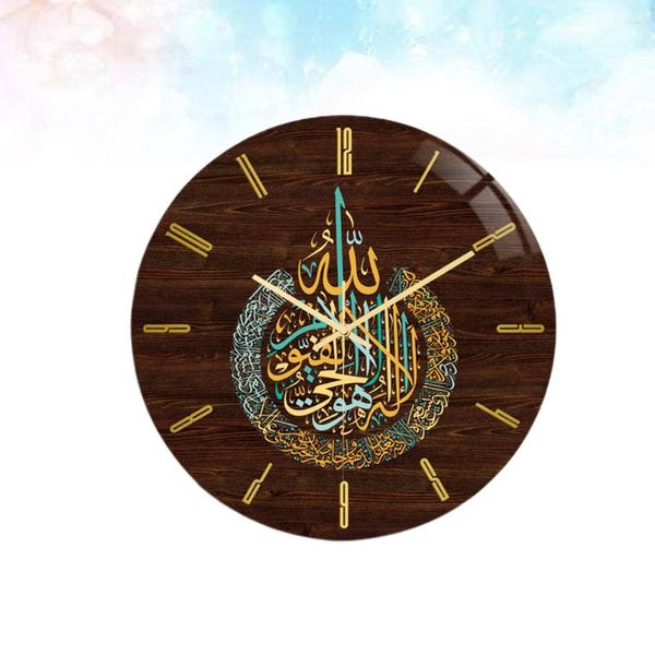 Relógios de parede relógios digitais redondo moderno decoração vintage antiquada islâmica