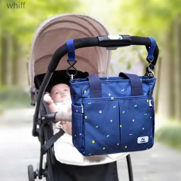 Sacos de fraldas multi-bolso bebê fralda saco de enfermagem do bebê para carrinho moda maternidade zíper bolsa de ombro para mãe múmiaL231110