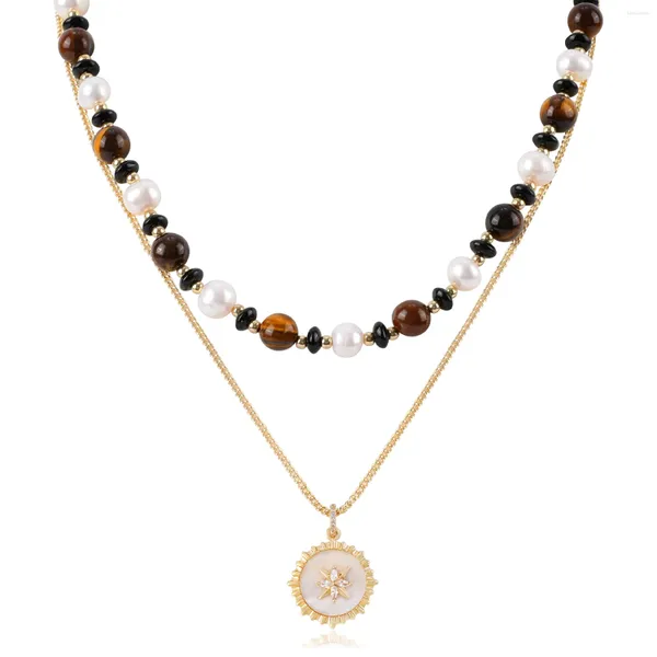 Ожерелья с подвесками NEKOL, роскошное жемчужное женское ожерелье, модные ювелирные аксессуары для женщин и девочек, оптовая продажа ювелирных изделий из бусин для женщин