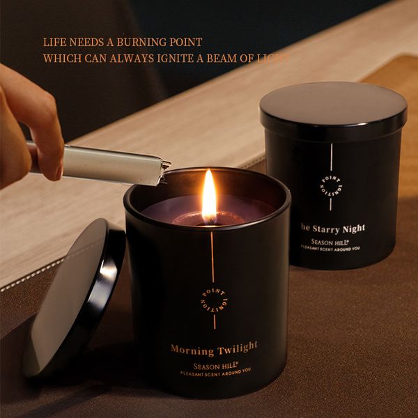 1Pcs Candela profumata Casa Indoor Aromaterapia Olio essenziale Cera di soia Incenso Mano Regalo Fragranza Bougie Profumo Aria fresca Lungo odore Cera Fragranza Alta qualità