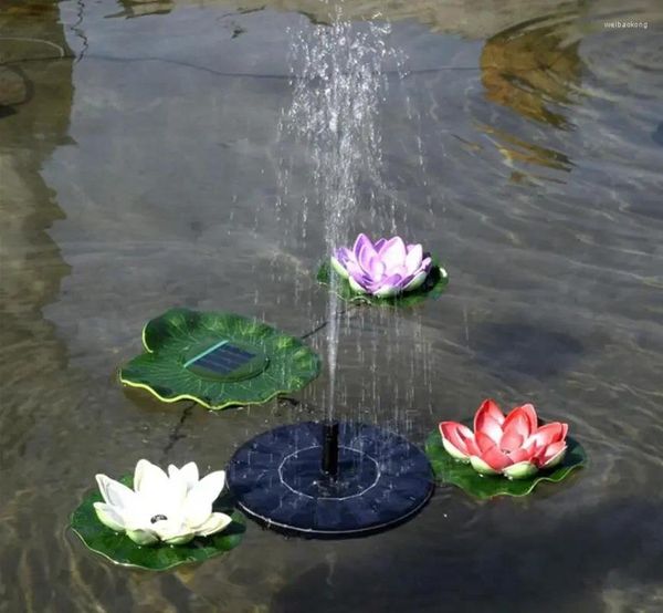Фонтан садовых украшений солнечный плавающий для украшения пруда у бассейна
