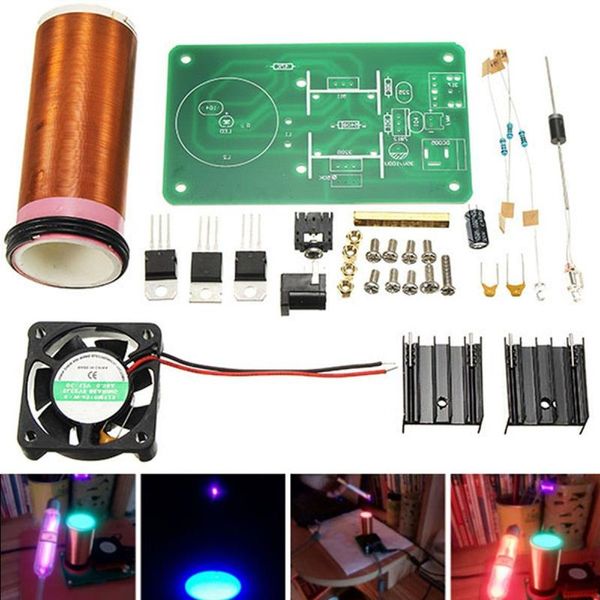 Freeshipping DIY Mini Music Tesla Bobina Kit Campo Loudspe DIY Projeto Peças Módulo Dvlhl