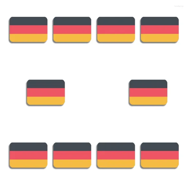 Broşlar 10pcs/lot Almanya Ülke bayrağı akrilik broş Alman gurur yaka pimi sırt çantaları için gömlek şapka aksesuarları vatanseverlik rozeti