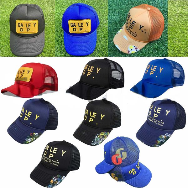 Neueste Patch-Stickerei casquette Herren-Ballmützen Lässige Galerien Schriftzug Curved Dept Brim Baseball Cap Fashion Letters Hat Printing