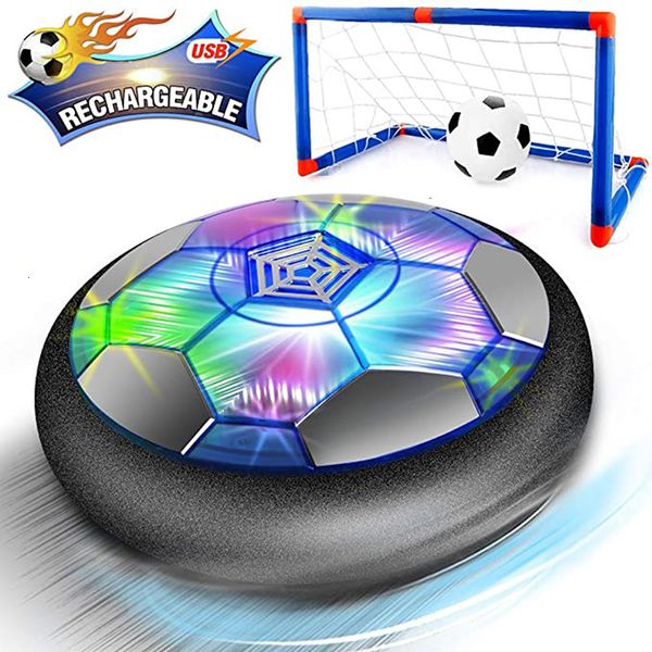 Giocattoli sportivi Giocattoli per bambini Palloni da calcio al passaggio del mouse Palloni da calcio ad aria ricaricabili Palloni da calcio galleggianti per interni con luce a LED Regalo di Natale per bambini 230410