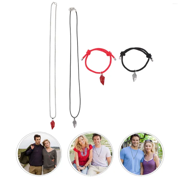 Bettelarmbänder Paare Halsketten Seine Ihre Freundschaft Bff Herz Armband Muttertag Magnetischer Halbschmuck