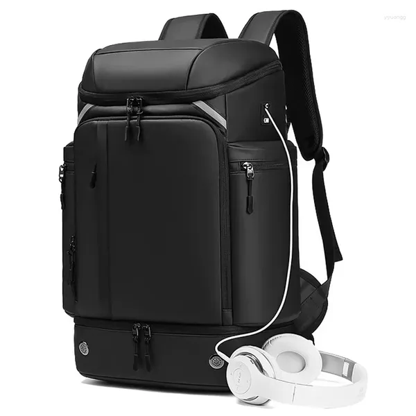 Rucksack Reisen Männer Anti-Diebstahl Im Freien Klettern Trekking Laptop Business USB Aufladen Große Leichte Rucksäcke Mit Schuh Tasche