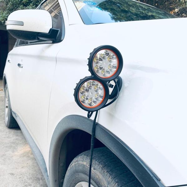 Sistema de iluminação 12V 24V On/Off Switch Magnetic Universal Instale LED Spotlight Car Driving Fog Light 4x4 Offroad Truck Heartlight Rescue