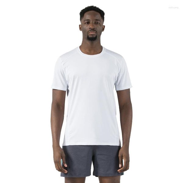 T-shirt da uomo Poliestere di alta qualità da uomo Camicia da corsa Quick Dry Fitness Training Esercizio Abbigliamento Palestra Sport Top SXF83085