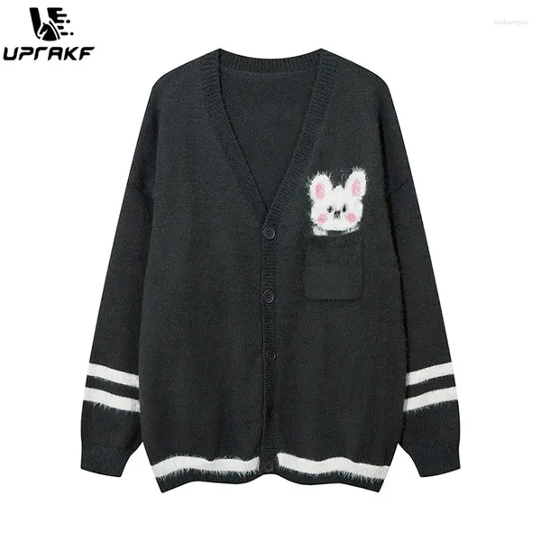 Maglioni da uomo Cardigan UPRAKF Grafica adorabile Moda accogliente Tutto-fiammifero Stile coreano Trendy Autunno caldo Abbigliamento per il tempo libero Outwear