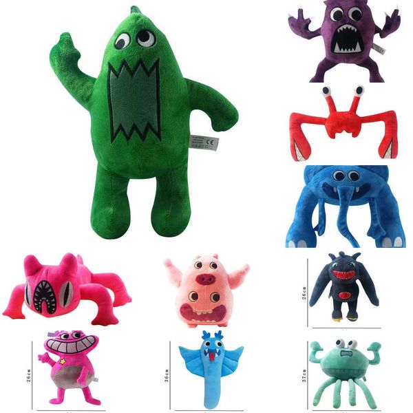 Garten engraçado de Banban Plush Toys Caracteres de desenhos animados Doll Kawaii Monster Soft Byled Animal Toy Dolls para crianças Presentes de aniversário