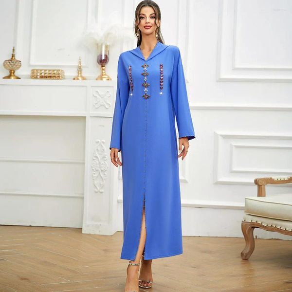 Roupas étnicas Ramadan Eid Mubarak Abaya Dubai Oração Roupas Mulheres Turquia Islam Hijab Muçulmano Moda Vestido Longo Kaftan Robe Femme