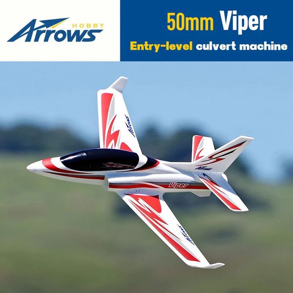 ElectricRC Aircraft Arrows Hobby 50-мм канальный вентилятор EDF Jet Machine Модель Viper Самолет с фиксированным крылом FallResistant Начальный уровень Обучение RC Самолет 231110