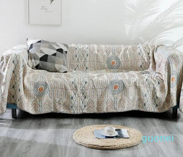 Cobertores de algodão gaze musselina cobertor respirável verão boêmio toalha para crianças lounge cadeira sofá cama capa casa
