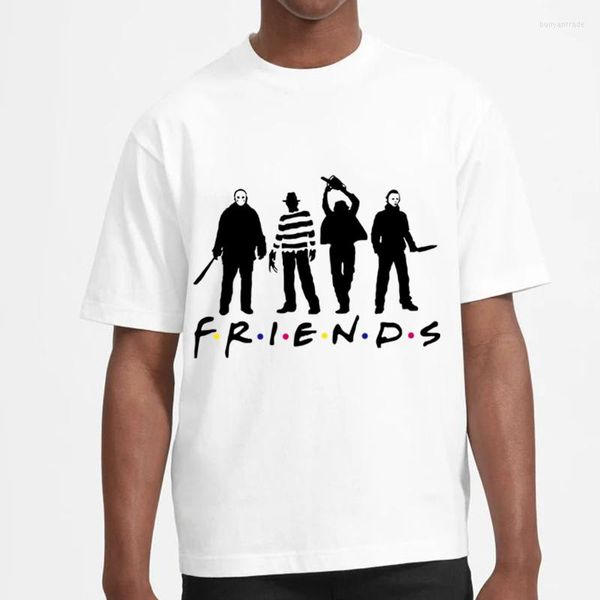 Männer T-Shirts Freunde Shirt Lustiger Mann Grafik Harajuku T-Shirt Mode T-Shirt Vintage Top Weibliche TV-Show Brüder Jungs