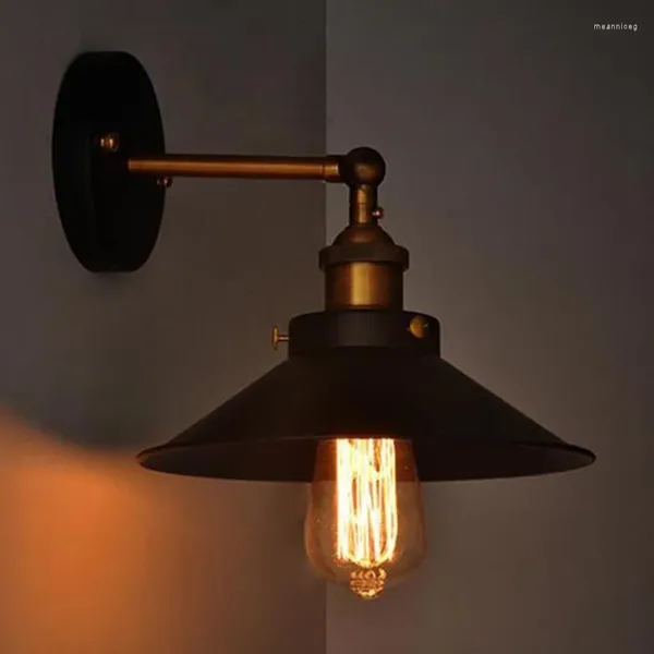 Lampada da parete Vintage Industriale Costruzione durevole Ideale per illuminazione da interni Facile da installare Design Base E27