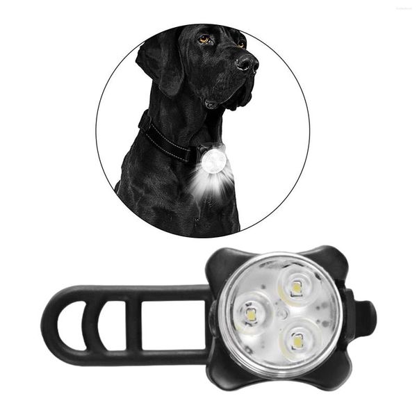 Collari per cani Collare leggero Ciondolo impermeabile Avviso di sicurezza Piccola clip per correre Kayak Night Walking Biking