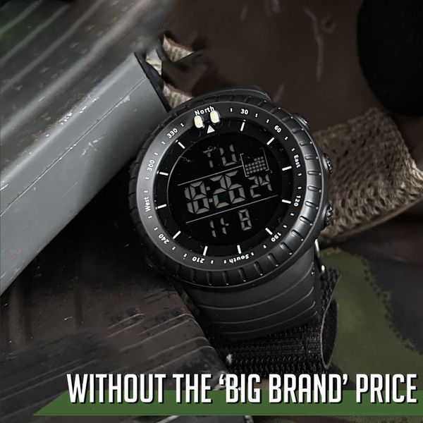 Relógios de pulso Sande Brand Men Chronograph Sport Watch Moda Man Led Led Digital Imper impermeável relógio Militar Wrist Watches Relogio Masculino 230410