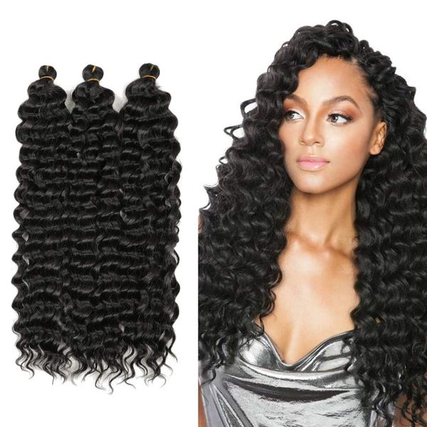 Loose Deep Wave Twist Hair Synthetische Haarverlängerungen Deep Wave Curl Crochet Braids Hair