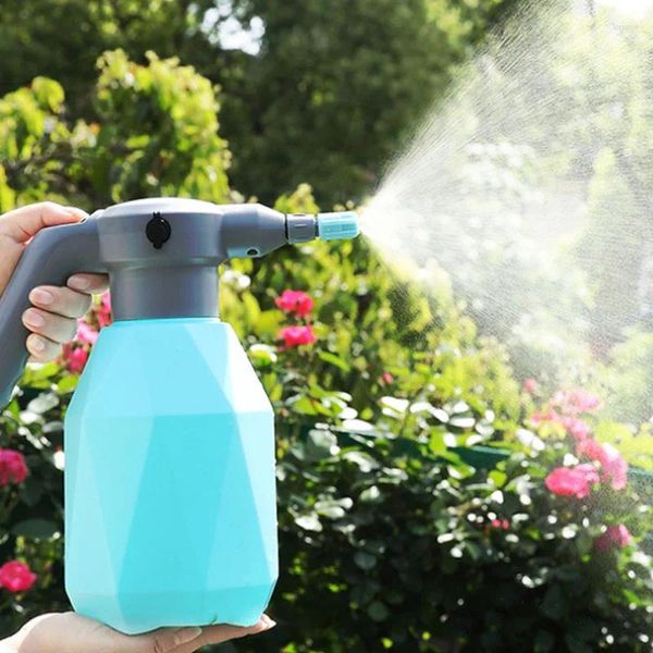 Equipamentos de rega 2L pulverizador de água elétrico portátil planta de jardim doméstico pode ferramenta de esterilização garrafa de spray com bico ajustável