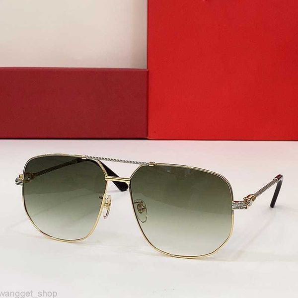 Moda Vintage Square Oval Sunglasses para Women Classic Big Frame Luxury Brand Designer Sun Glasses Carter Travel Eyewear feminino UV400 Glass