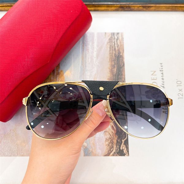 Gambe a specchio in metallo da donna Occhiali da sole con lenti verdi Montatura rotonda piccola retrò Piccole donne sexy Con scatola originale_voghion.com