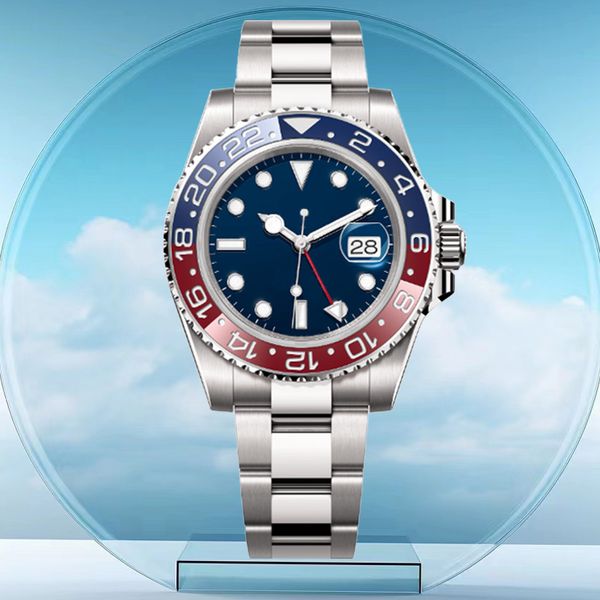 Designeruhr, hochwertige Luxusuhren, 126719, GMT, saubere Uhrenfabrik, 3816, Top-Uhrwerk, 40 mm, Saphir, wasserdicht, leuchtend, 904L-Stahl, modische Sportuhr, AAA