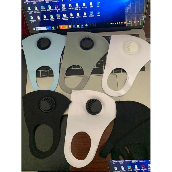 Máscaras de designer Adt Dustproof Máscara Respiração Vae Reutilizável Anti-Poeira Haze PM2.5 Máscaras de algodão de seda de gelo Zza2072 Drop Delivery Home Ga Dhwzq