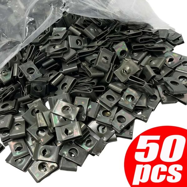 Neue Auto Motorräder Metall Schraube Verschluss Clips U-Typ Clip mit Schraube Anti-rost Schutz Clip Schraube Schnalle eisen Blatt