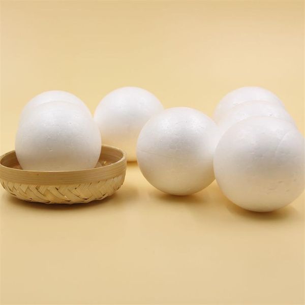 Modelagem branca 10 peças / lote 70mm bola de espuma de isopor de poliestireno para decoração de festa de Natal DIY suprimentos para crianças presentes293L