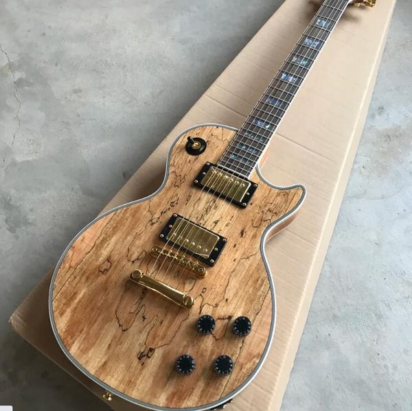 Özel Mağaza, Yapımı Çin, LP Özel Yüksek Kaliteli Elektro Gitar, Abalone Kiri, Gül Ağacı