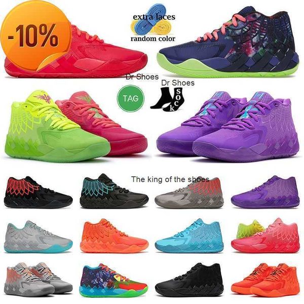 2023mb.01 Shoessnew 2023 MB 01 Lamelo Ball Ball Basketball Shoes Mens Big Size 12 All Red Lamelos Rick и Mortys MB.01 MB1 зеленый золото черный синий зимняя мода