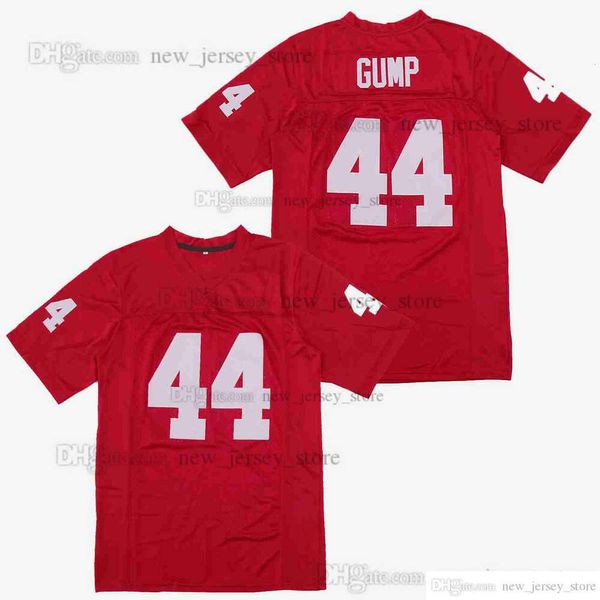 DIY Design Retro Film Forrest Gump #44 Trikots Individuell genähtes College-Football-Trikot