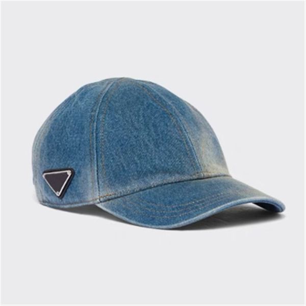 2023 Mens Ball Caps Washed Denim Womens Berretto da baseball Casquette Cappelli per uomo Cappelli aderenti di lusso Gorras Cappello Fashion Caps