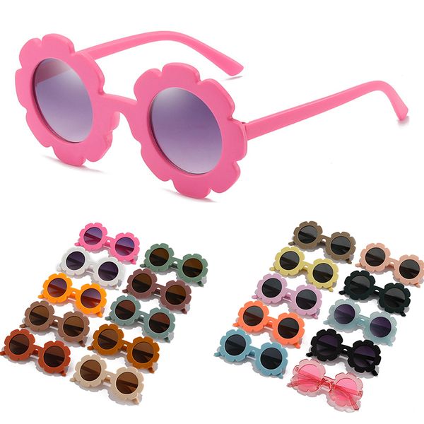 Multicolor Kids Suncloud Fashion Sunflower Frame Neonate Eyewear Protezione UV Occhiali da sole Pc Lens 46colors