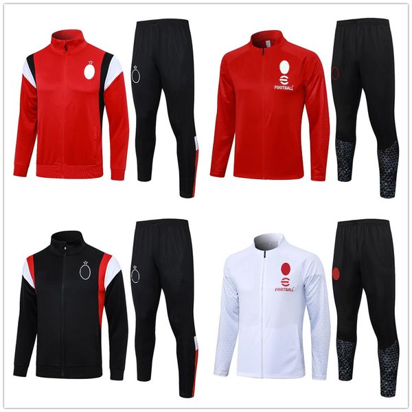 2023 24 Homens Milan Jacket Tracksuits IBRAHIMOVIC TONALI Futebol Treinamento Terno Jogging 23/24 Maillot de Foot CALHANOGLU PULISIC LEAO THEO GIROUD Futebol Treino