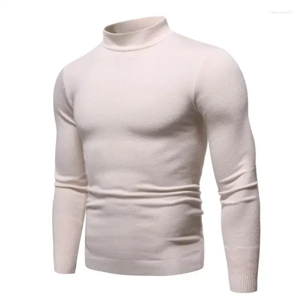 Maglioni da uomo Maglione pullover di marca 2023 Autunno/Inverno Moda Grande sottofondo Mezza collo alto Maglia casual WMT153