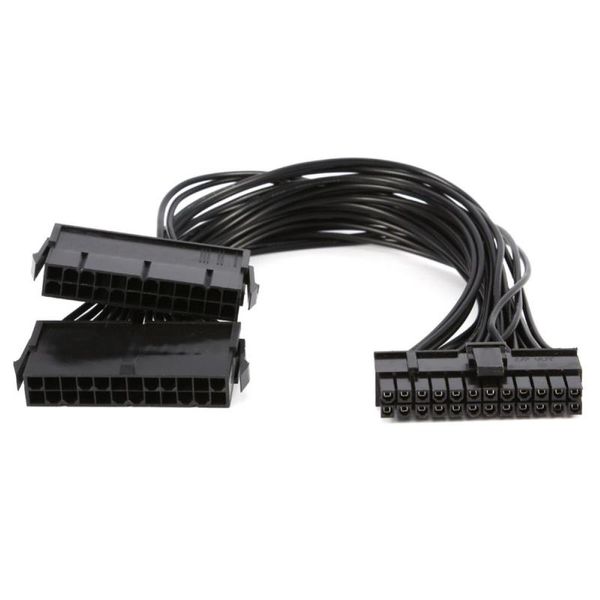 FreeShipping 30cm Roser ATX Adx Adapter Adapter Adapter Cable Разъем для майнинга 24pin 20 4PIN Двойной PSU для BTC Miner Machine fmfui