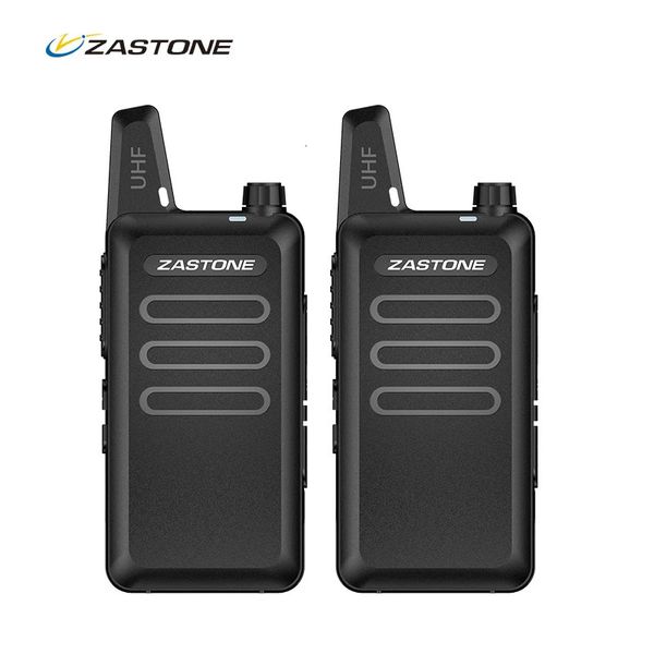 Другие спортивные товары 2 шт. Zastone X6 Mini Walkie Talkie детская UHF Raido Walkietalkie 400 МГц двустороннее радио FM Ricetrasmettitore USB-коммуникатор 231110