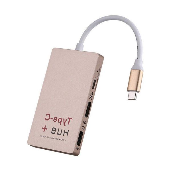 Freeshipping Neue USB 31 Typ-C wiederum 4K H-DM-I USB 30 HUB USB-C Hub Lade S-DCard Reader Adapter Kabel Ggrxc