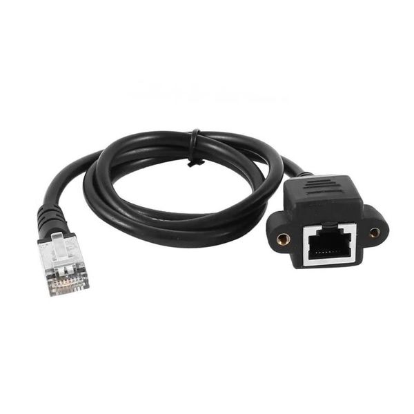 10 pz. Cavo di prolunga maschio cavo di rete adattatore pannello RJ 45 femmina 60 cm montaggio Plcuf