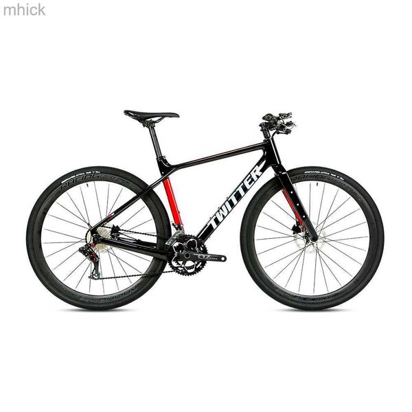 Fahrradpedale TWITTER Gravel X Straight 24S Speed Bici de Carretera de Carbono Bisiklet Gravel Disc Brake Carbon Gravel Bike Fahrrad für Erwachsene 3M411