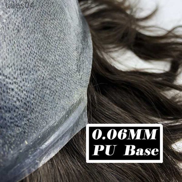 Perucas infantis masculinas peruca de prótese capilar peruca homem 0.06mm pele cheia cabelo humano real perucas curtas cabelo pedaço de cabelo protético unidade de sistema masculino yq231111