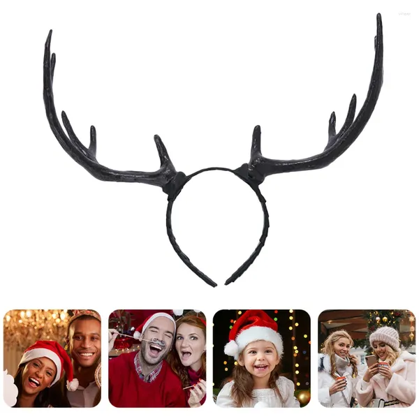 Bandanas Simulation Geweih Stirnband Haar Elch Horn Kopfschmuck Weihnachten Santa Hoop Zubehör Kostüm Haarband Prom Kopfschmuck Hörner