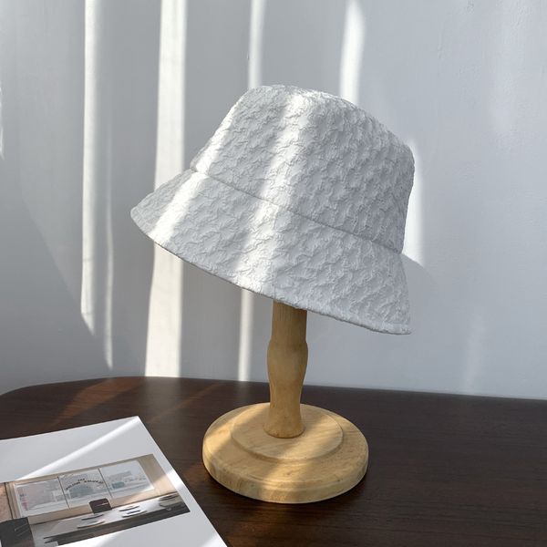 Chapéus de borda ardente Primavera Summer Lace Gaze Ladies Elegante largura Brim Sun Hats Women Women Beach Panamá pescador Sunshade Bucket Hat Panamá Panamá 230411