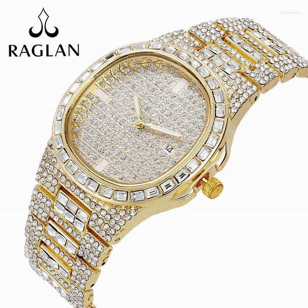 Armbanduhren Retro Diamond-verkrustete Baby-Mädchen-beiläufige Uhr-einfaches Geschäft Temperament Quarz-Frauen-Uhr-Edelstahl-UhrArmbanduhr