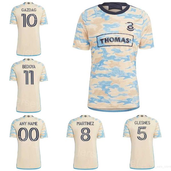 Philadelphia Union 10 Gazdag Soccer Jersey 7 Uhre 9 Carranza 8 Martinez 5 Glesnes 3 Elliott 11 Bedoya 31 Flash 27 Wagner Glesnes Blake Futebol Sirt Kits 23-24 Club